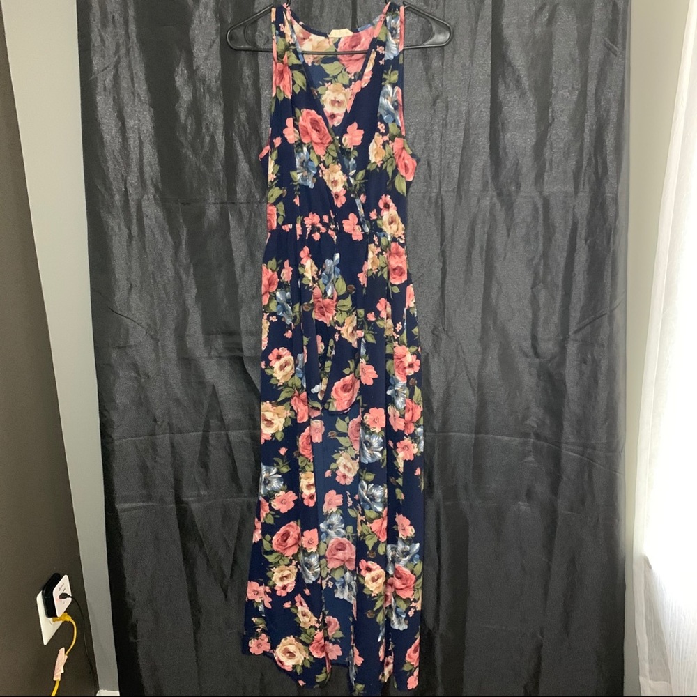 Floral Mini jumpsuit shorts romper maxi dress
